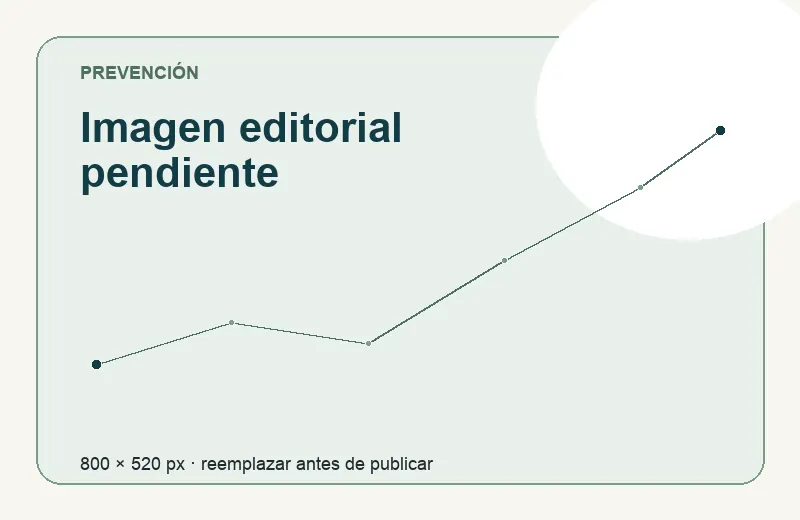 Composición editorial para un contenido sobre prevención